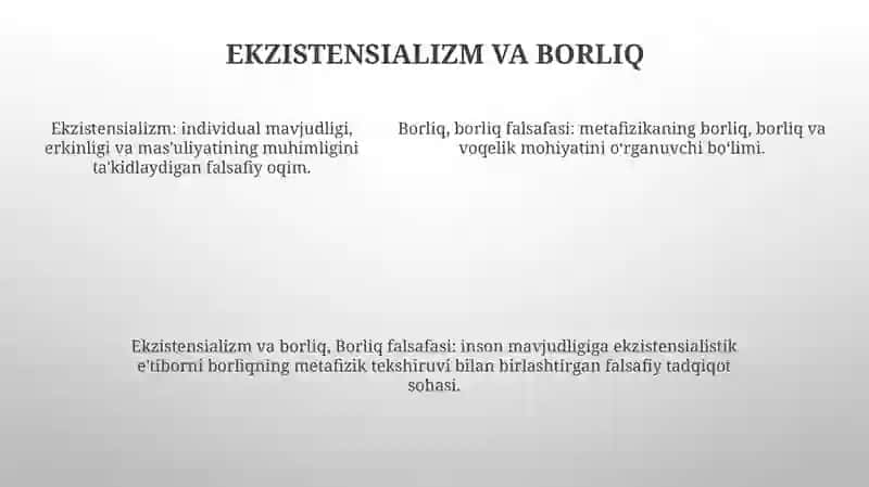 Borliq Falsafasi 4