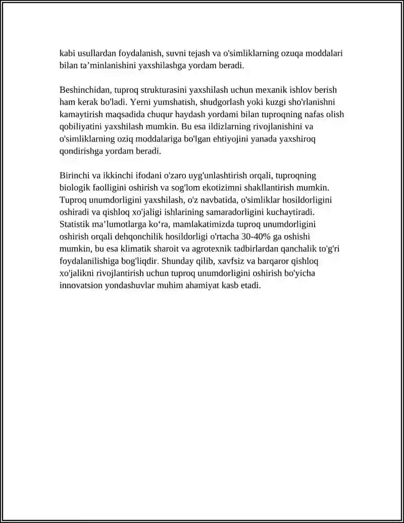 Tuproq unumdorligini yaxshilash 4