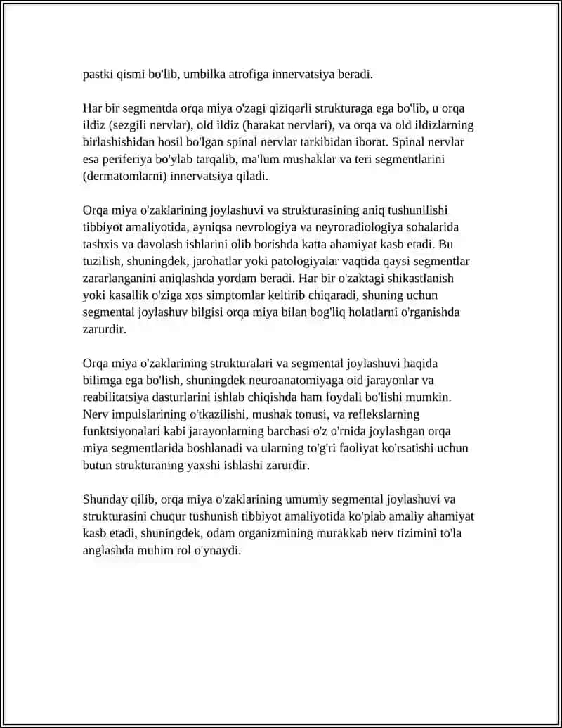 ORQA MIYA O'ZAKLARINING JOYLASHUVI VA ULARNING AHAMIYATI 4