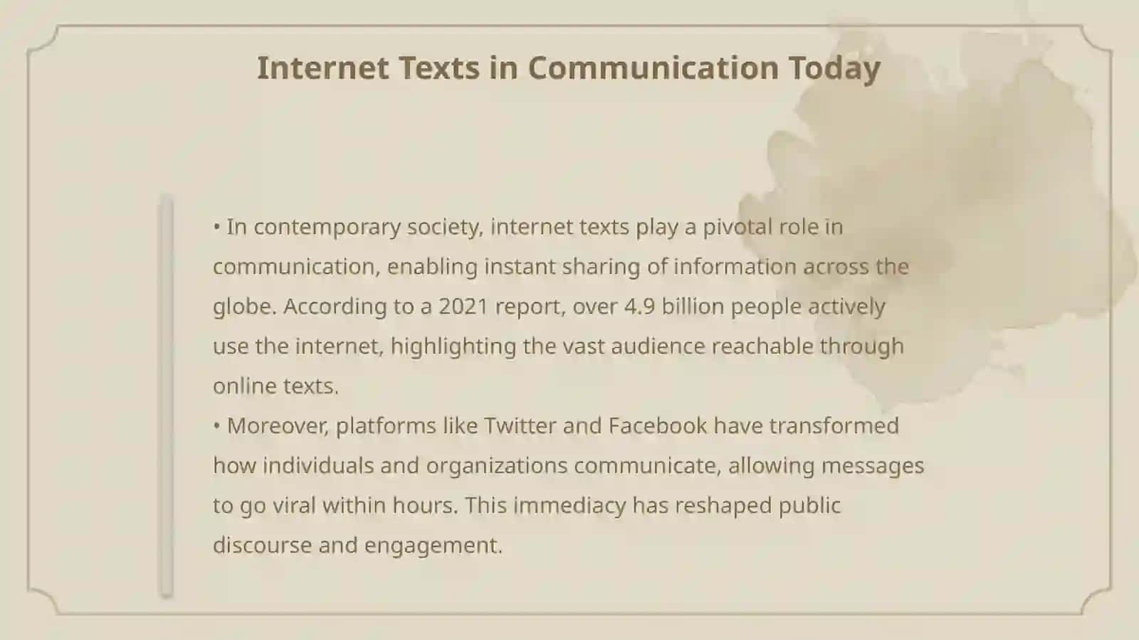 Internet texts 4
