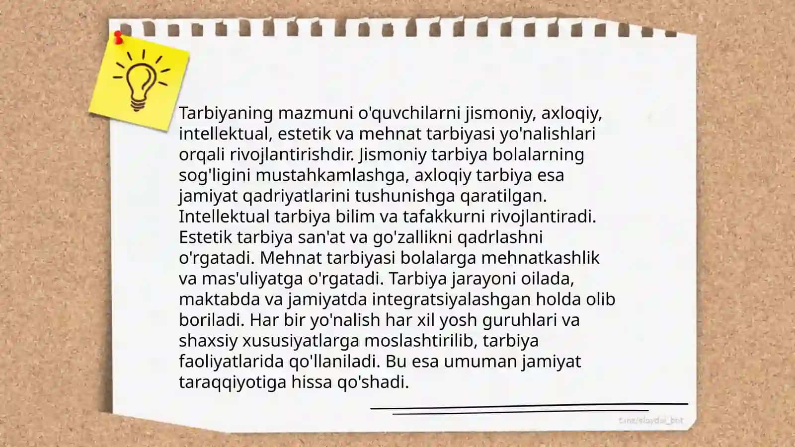 Tarbiya jarayonining mohiyati va mazmuni 4