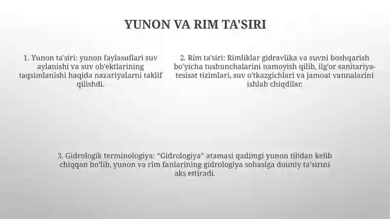 Gidrologiya Fanining Rivojlanish Tarixi 4