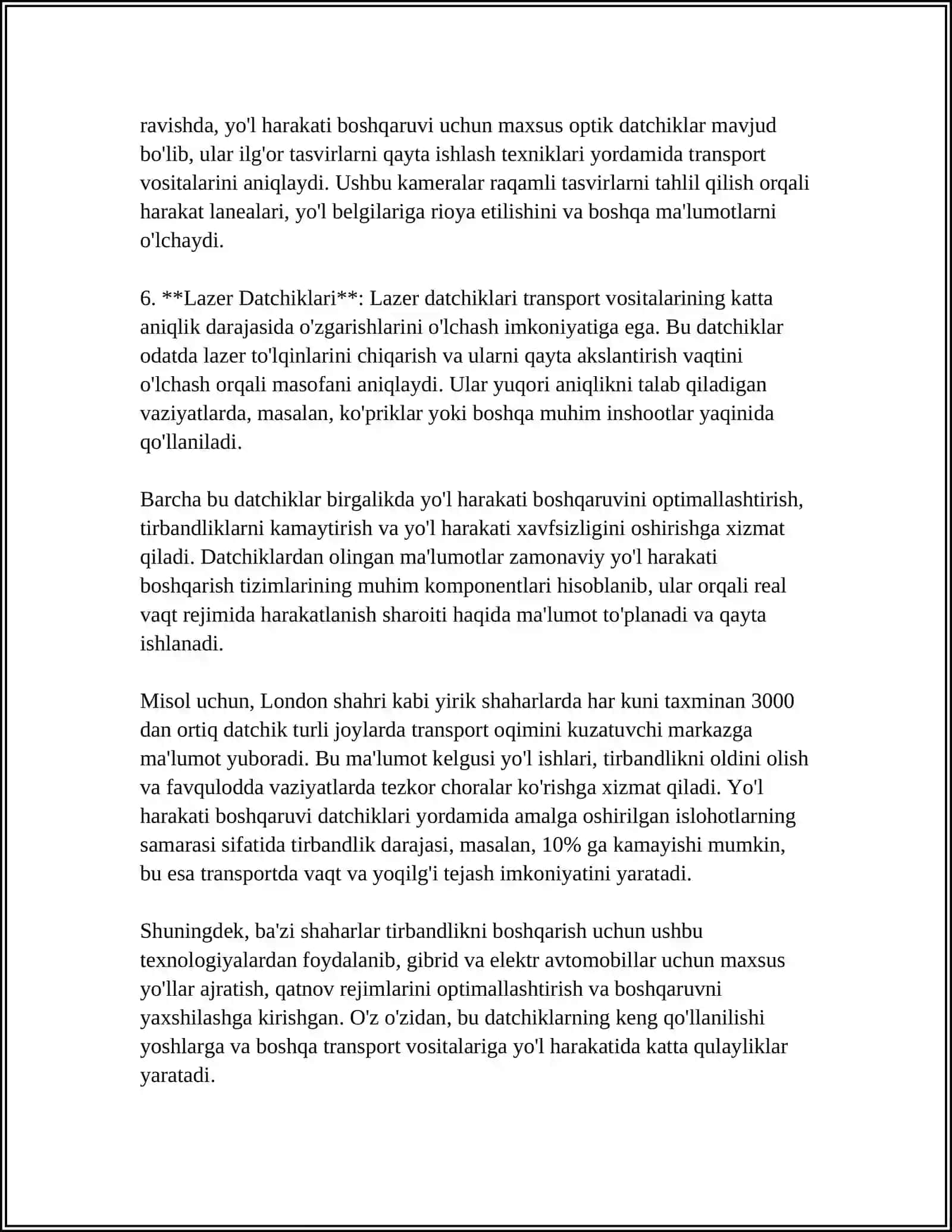 AVTOMAGISTRALLARDA HARAKATNI AVTOMATIK BOSHQARISHNING TEXNIK VOSITALARI 4