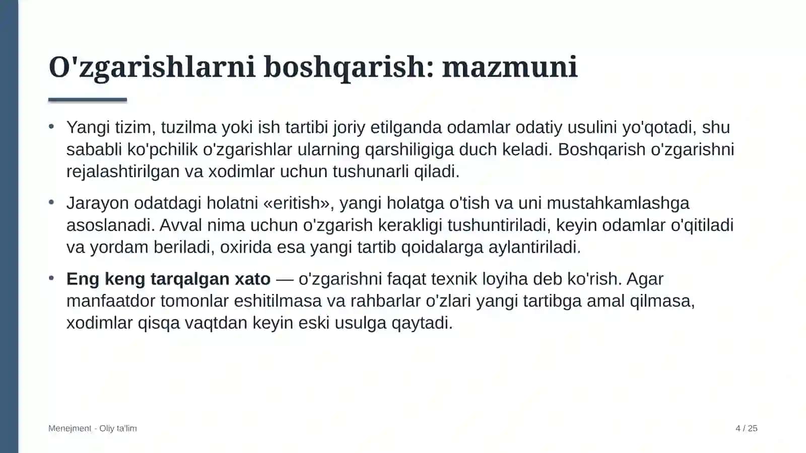 MENEJMENT · OLIY TA'LIM 4