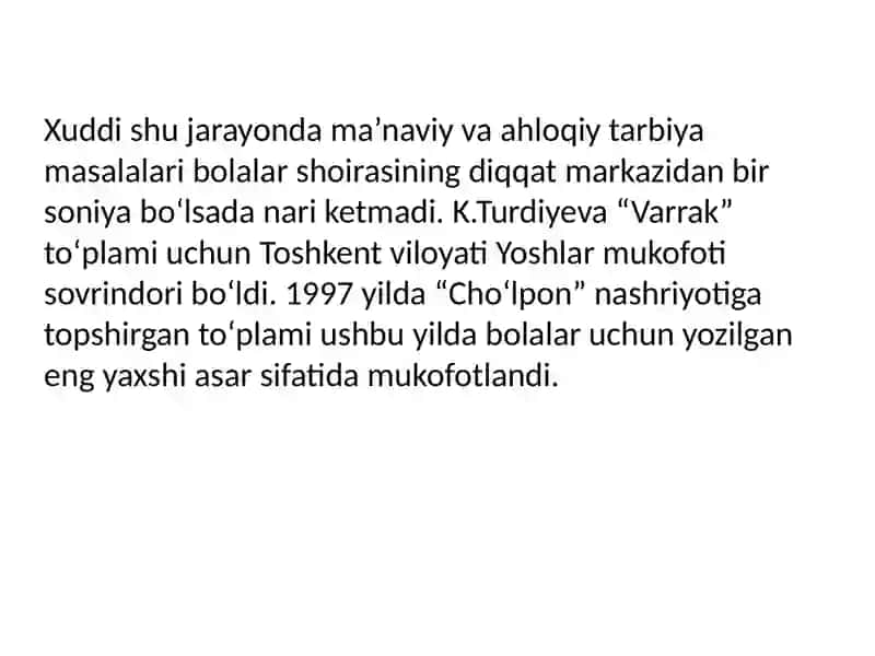Kavsar Turdiyeva sheʼriyatida bolalik aksi 4