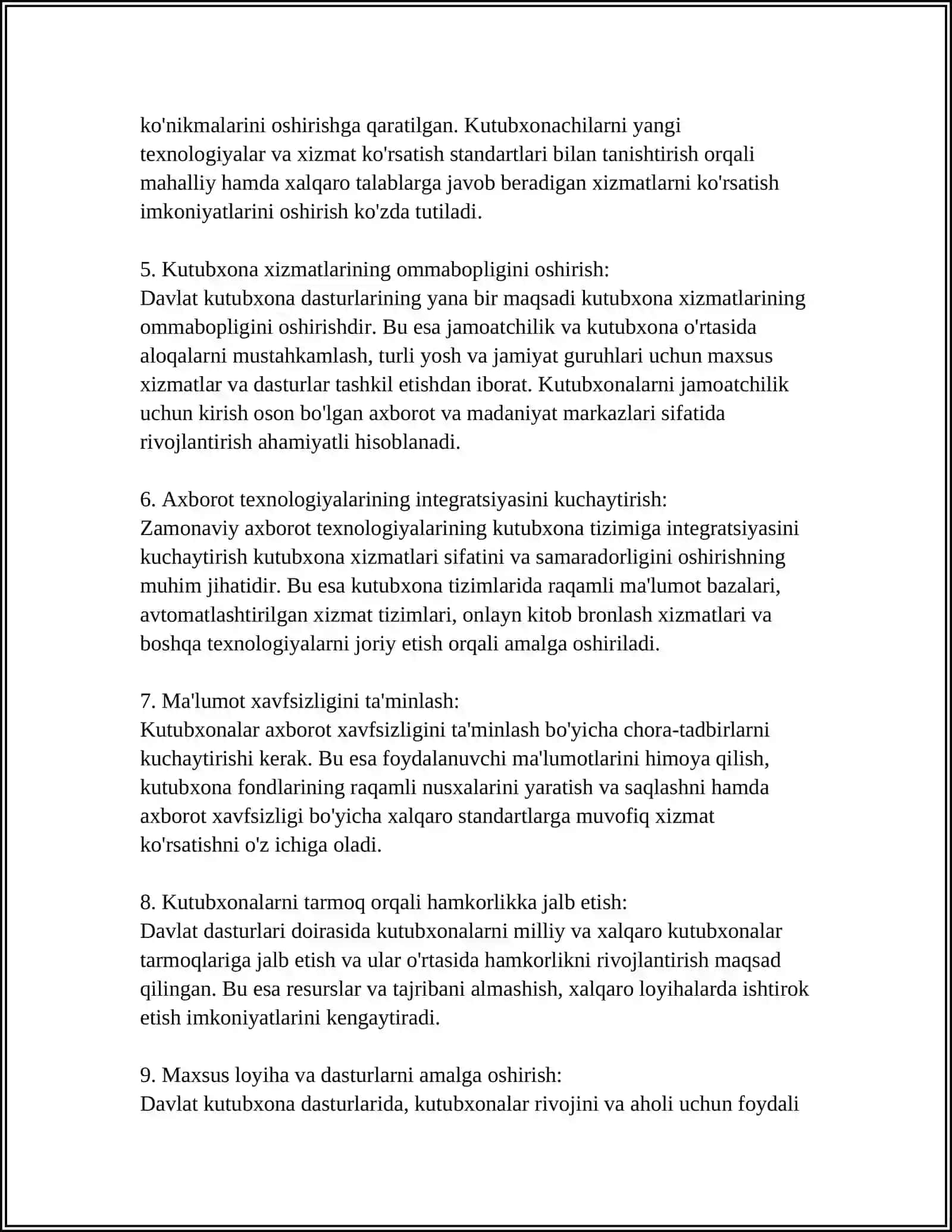 DAVLAT DARTURLARI VA KUTUBXONA RIVOJI 4