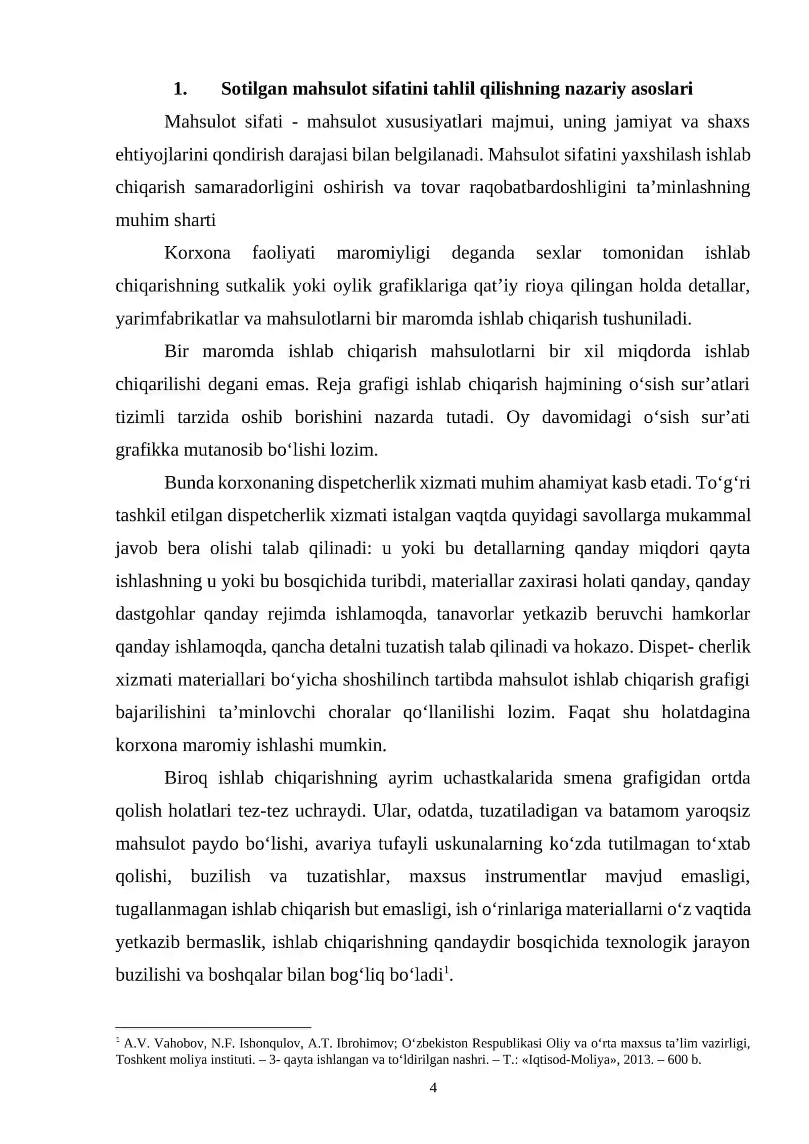Sotilgan mahsulot sifatining tahlili 4