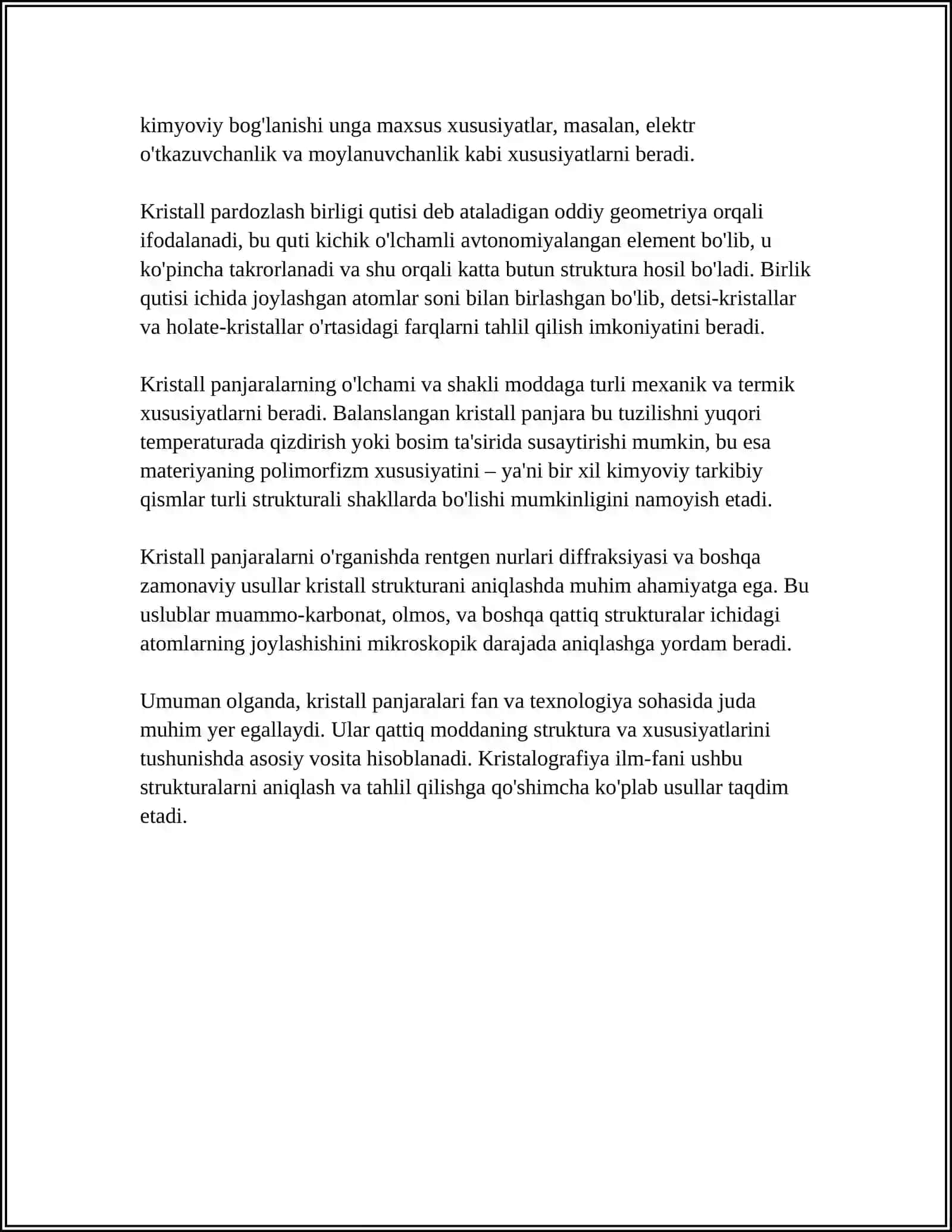 KRISTALL PANJARALAR VA ULARNING TURLARI 4