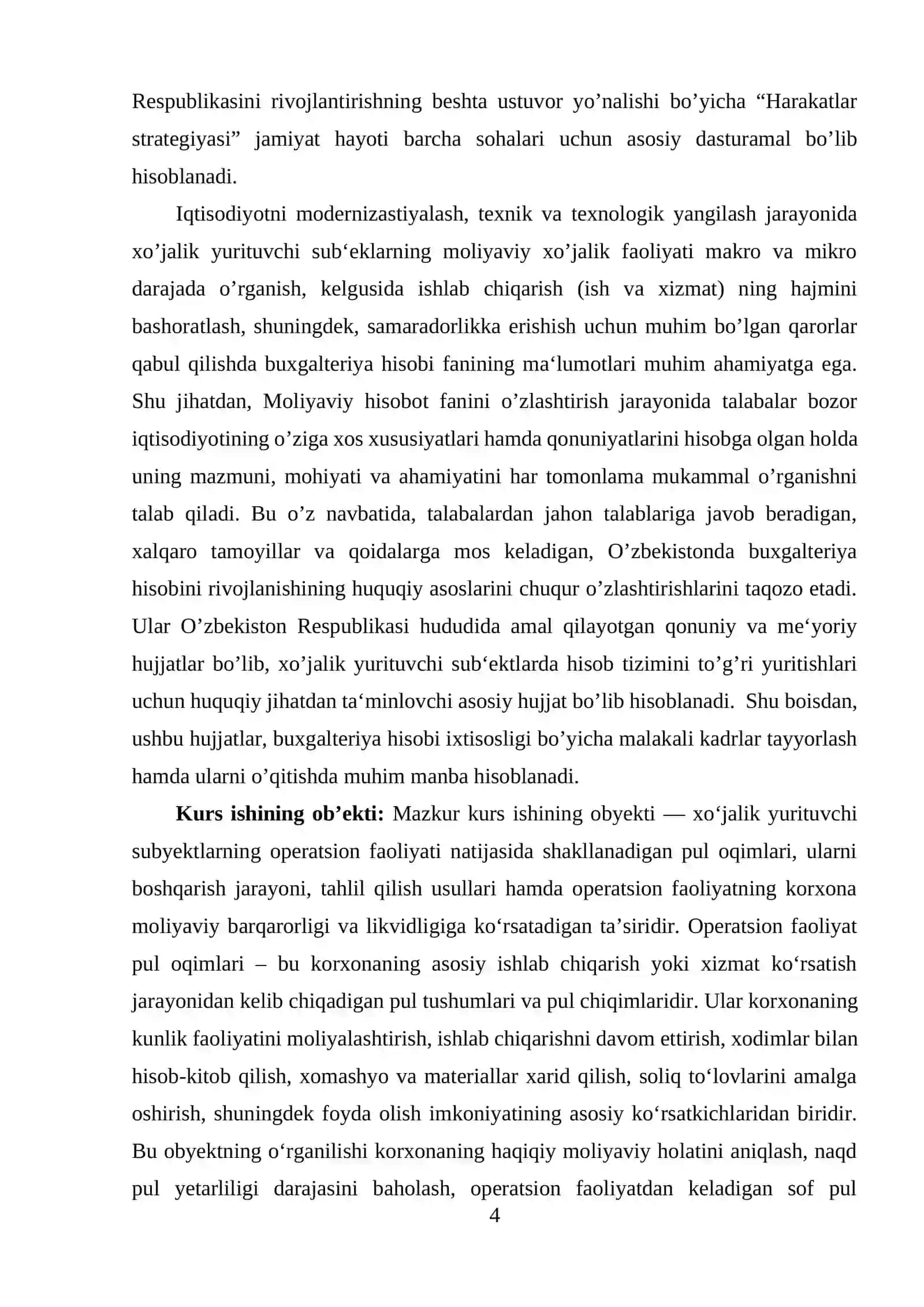 Operatsion faoliyat pul oqimlari 4