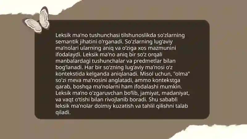 Grammatik ma'no va leksik ma'no 4