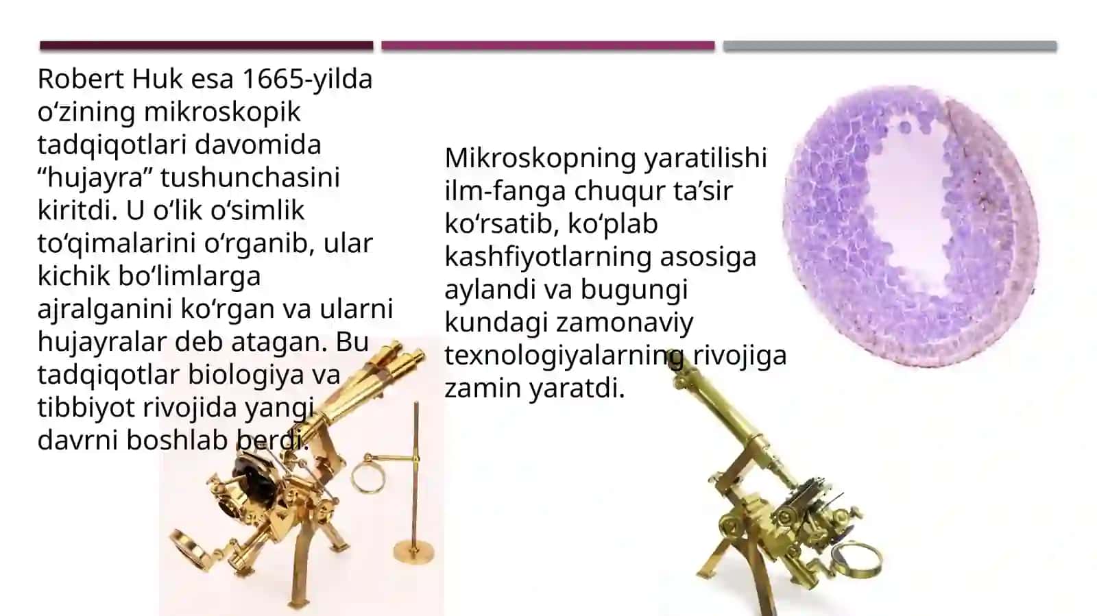 Mikroskopning yaratilishi vadastlabkimikroskopiktadqiqotlar 4