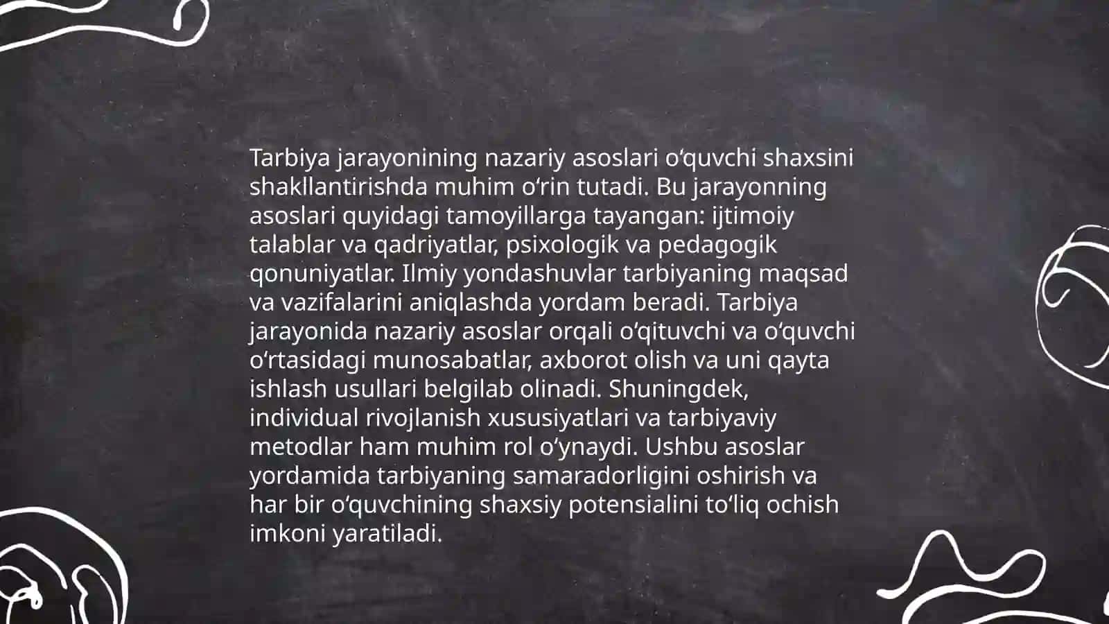 Tarbiya jarayonining mohiyati va mazmuni 4