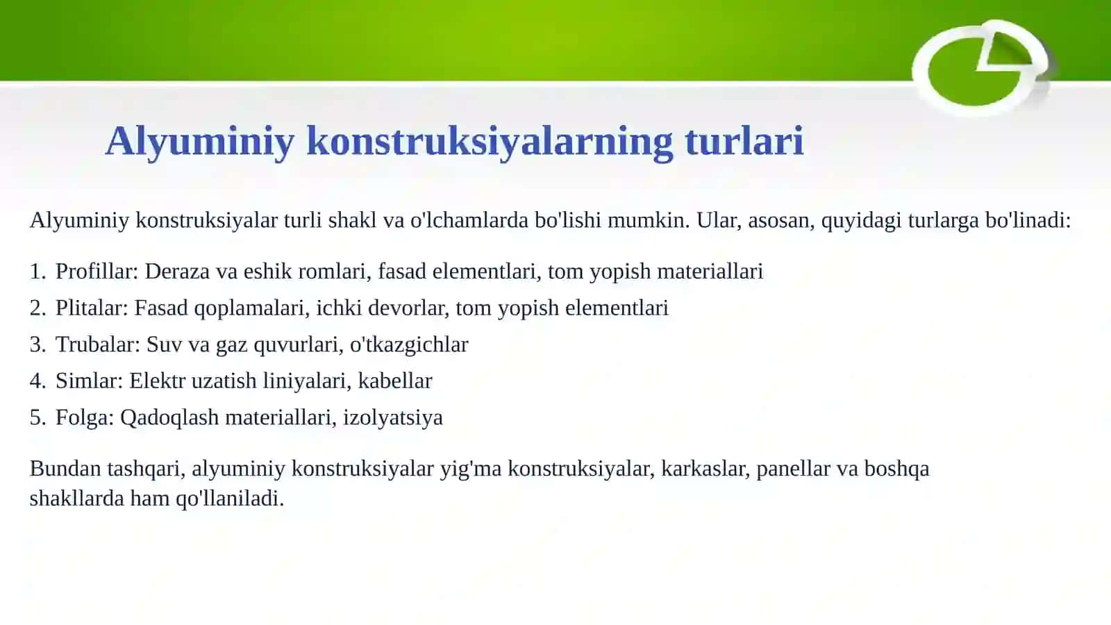 Alyumin konstruksiyalar 4
