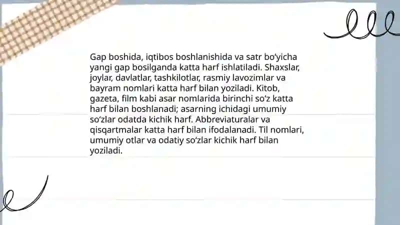 O‘zbek tilining imlo qoidalari 4