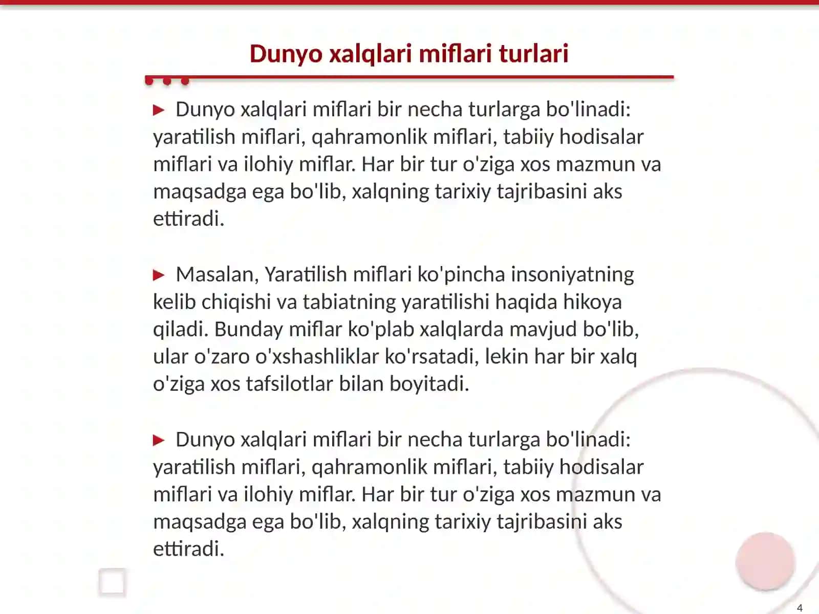 Dunyo xalqlari miflari 4