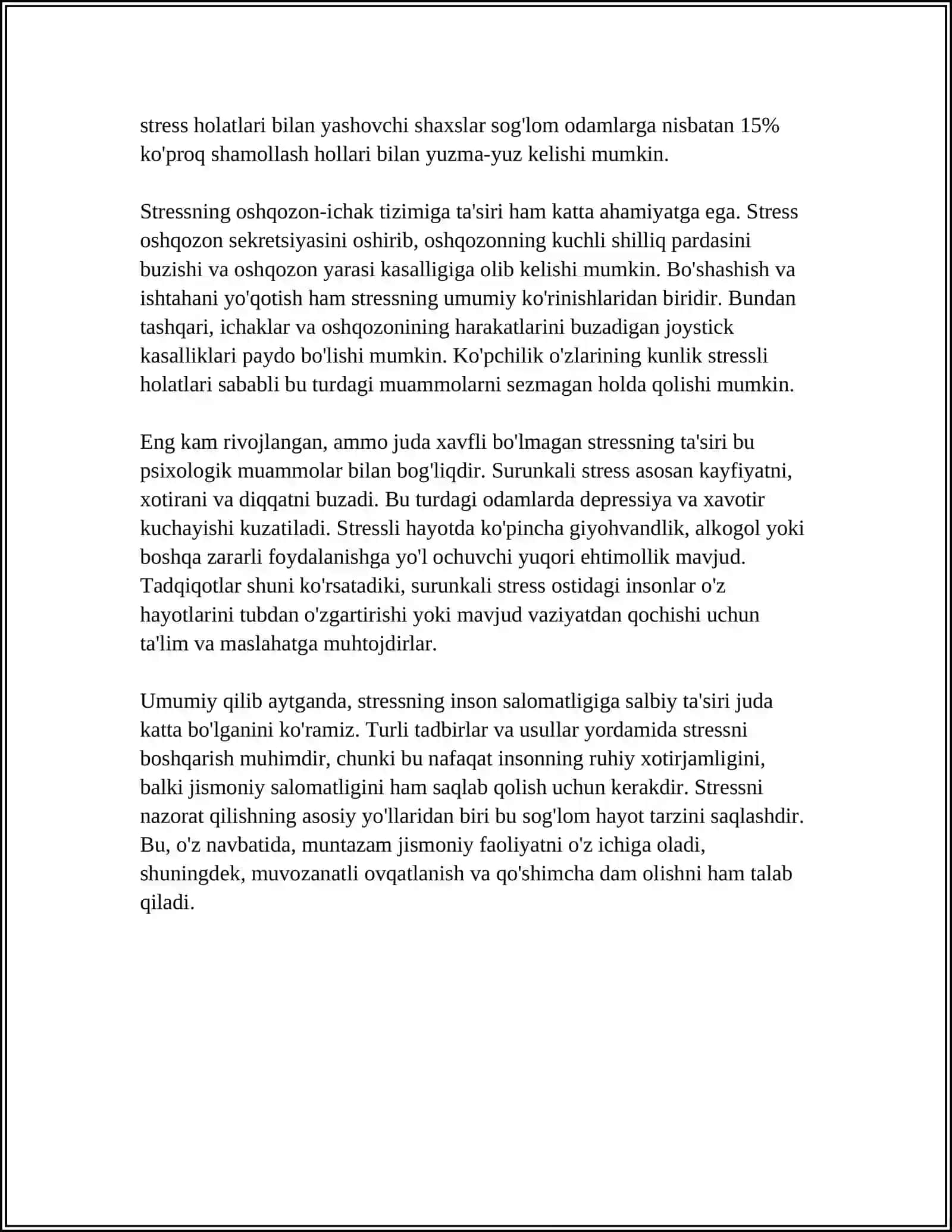 G.SELENING STRESS VA DETRES HAQIDAGI TALIMOTI 4