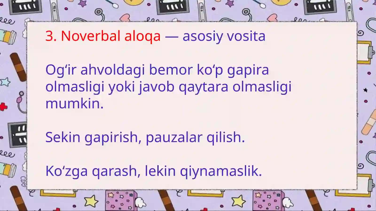 og'ir ahvoldagi bemorlar bilan muloqot 4