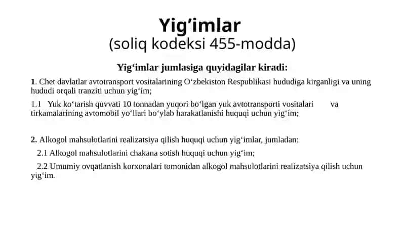 Soliqlar va yig'imlar 4