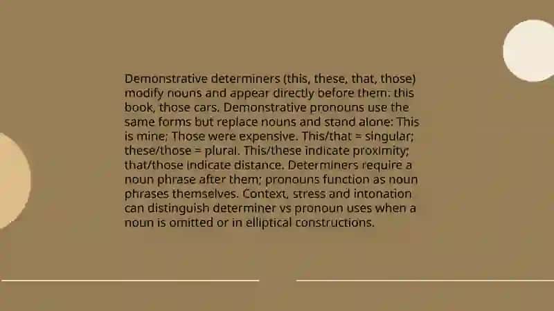Demonstratives 4