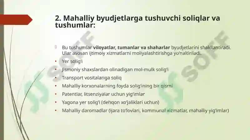 Soliqsiyosati 5