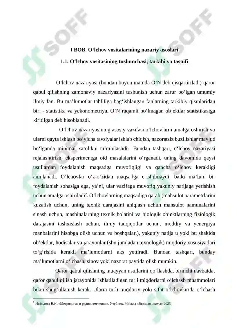 O‘lchov vositalari va sinov vositalarini tahlil qilish 5
