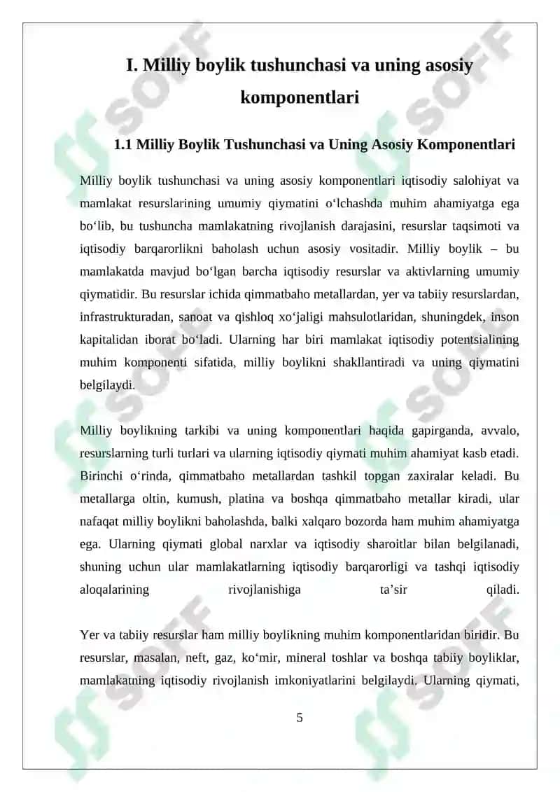 Milliy boylik statistikasi 5