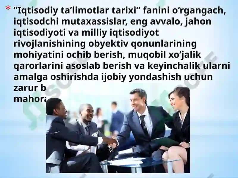 Iqtisodiy ta’limotlar tarixi 5