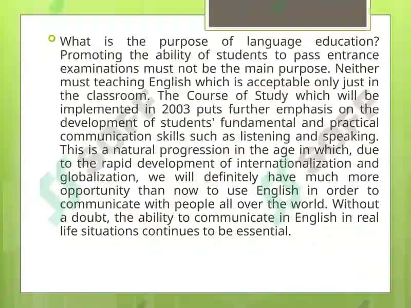 Teaching of Listening in English Classes 5