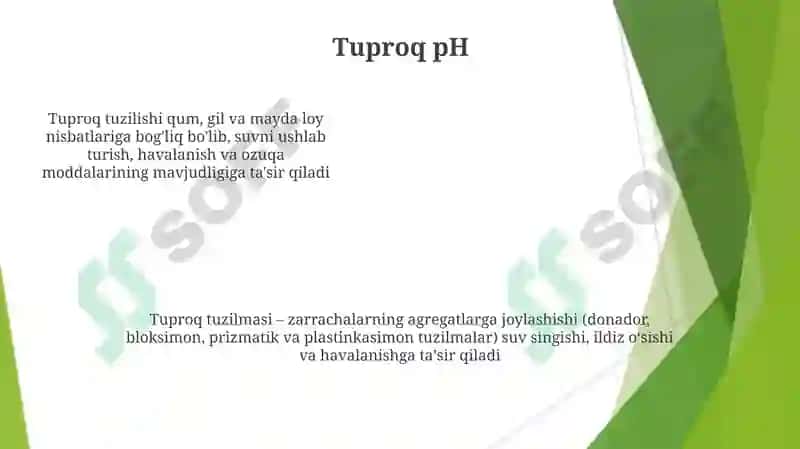 Tuproq va uning tabiy xususiyatlari 5