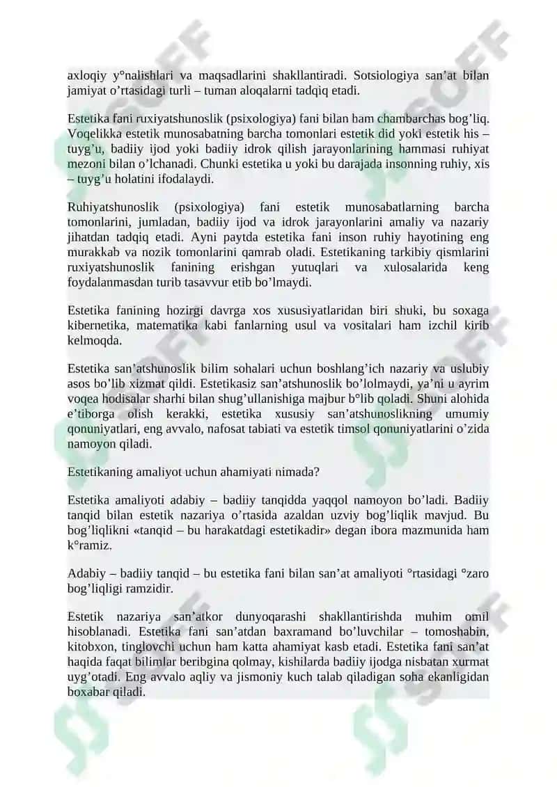 ESTETIKANING ZAMONAVIY MUAMMOLARI 5