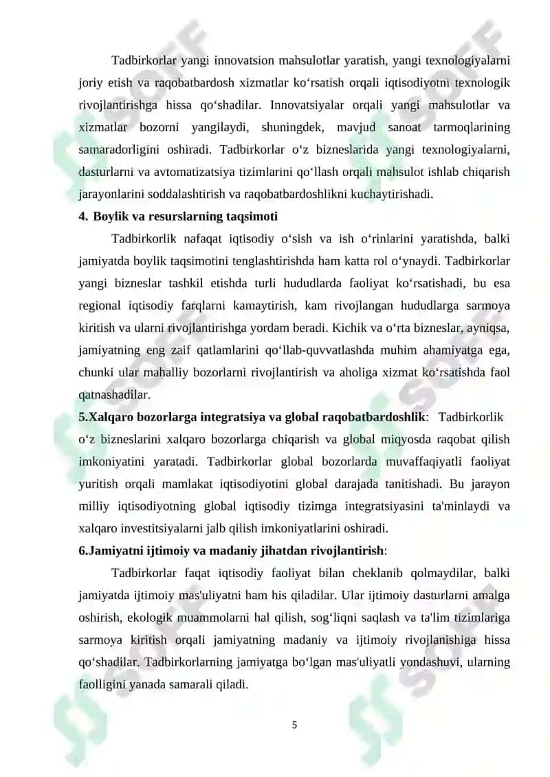 Tadbirkorlik tashabbuslarini qo‘llab-quvatlash 5