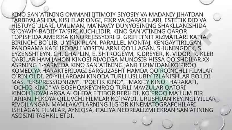 O‘zbekistonda dastlabki kino va teatr san‘atining kirib kelishi 5