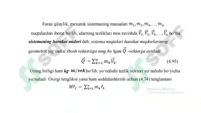 Qattiq Jism Dinamikasining Umumiy Teoremalari 5