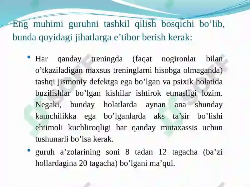 Trening tayyorgarlik tamoyillari 5