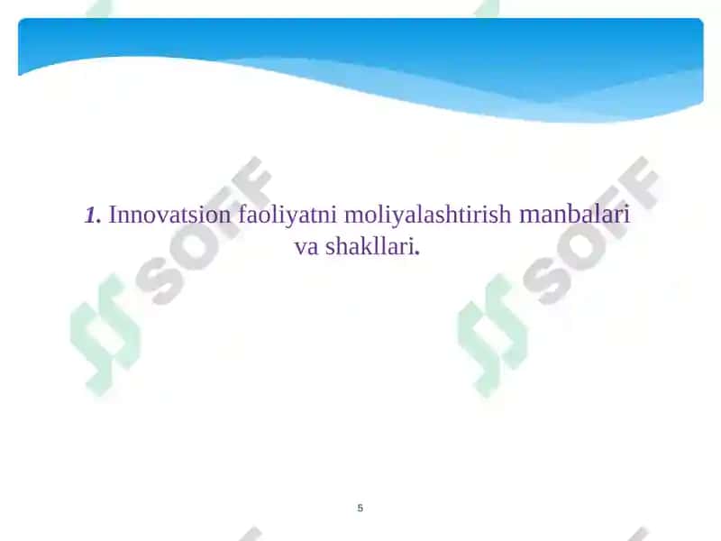 INNOVATSION IQTISODIYOT 5