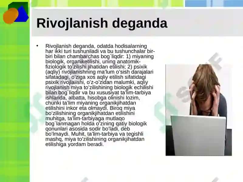 Psixiktaraqqiyot va ta`lim 5