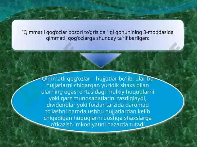 Qimmatli qog’ozlar bozori 5