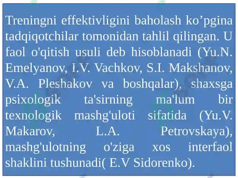 TRENING SAMARADORLIGINI Tahlil 5