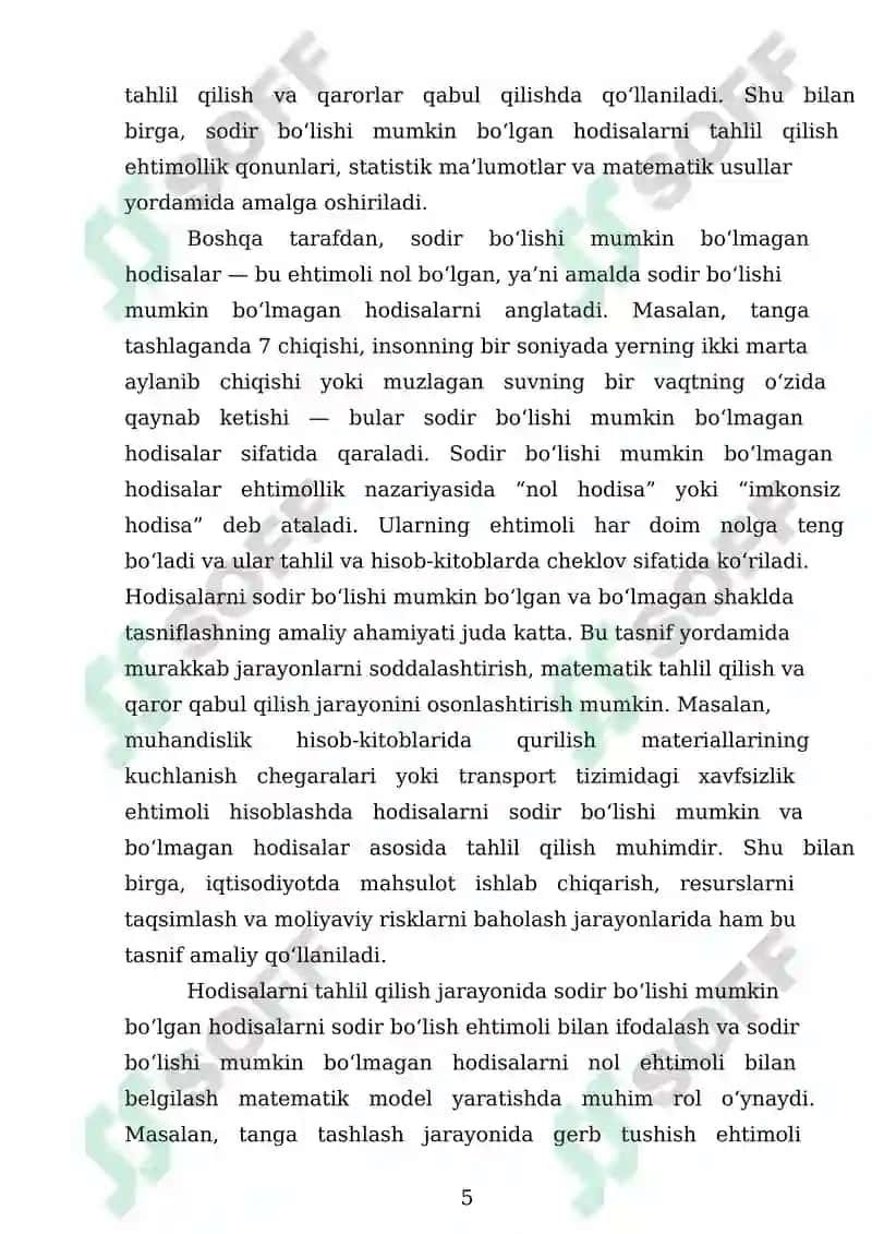 Hodisalar Nazariyasi 5