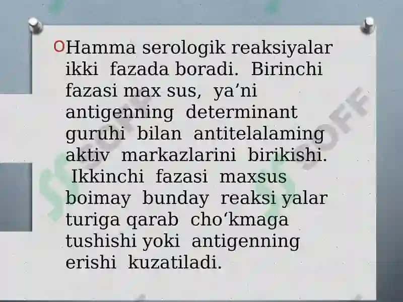 Serologik reaksiyalar. Vaktsina va immun zardoblar 5