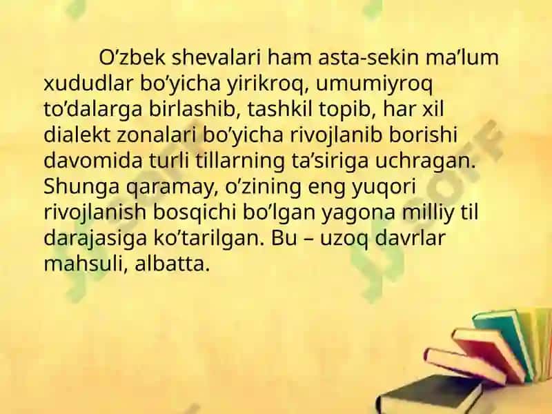 O'zbek shevalarining tarqalish hududlari 5