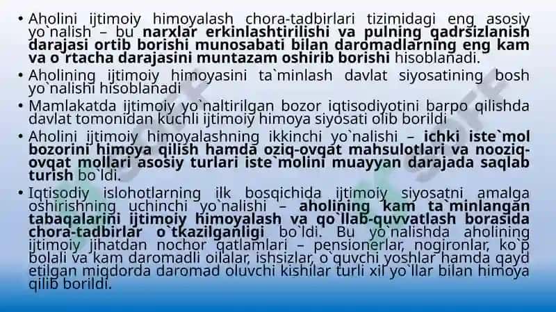 Oʻzbekiston Respublikasidagi ijtimoiy oʻzgarishlar 5