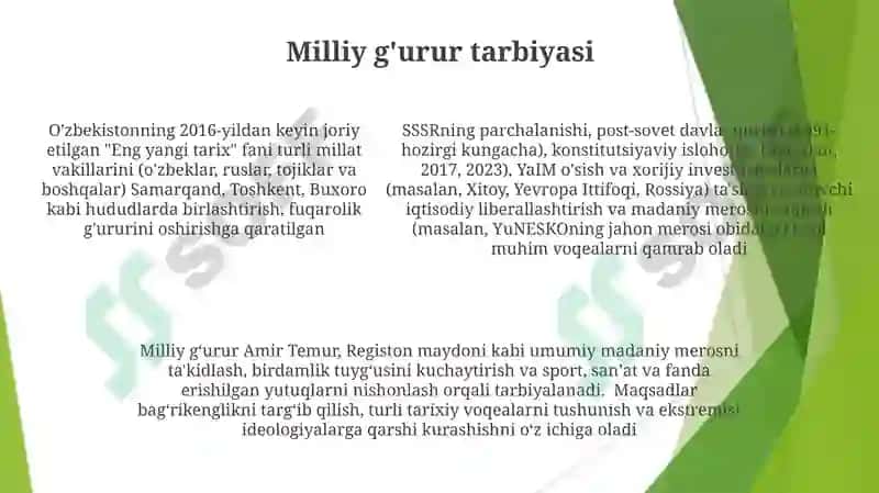 O'zbekistonning eng yangi tarixi 5