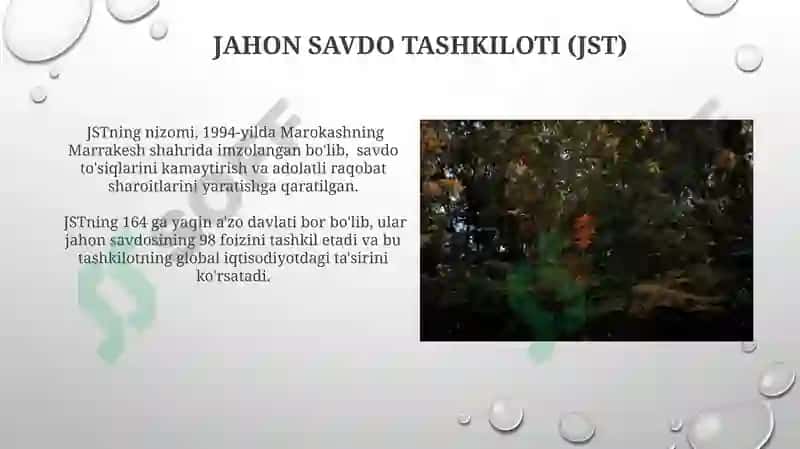 Xalqaro savdoda davlatning roli 5