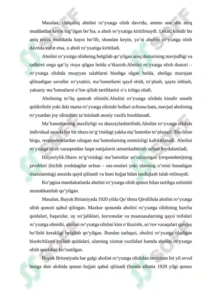 Aholini ro‘yxatga olish 5