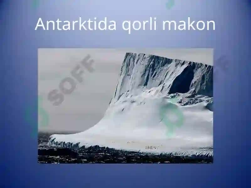 Antarktida: Iqlimi.Organik dunyosi. 5