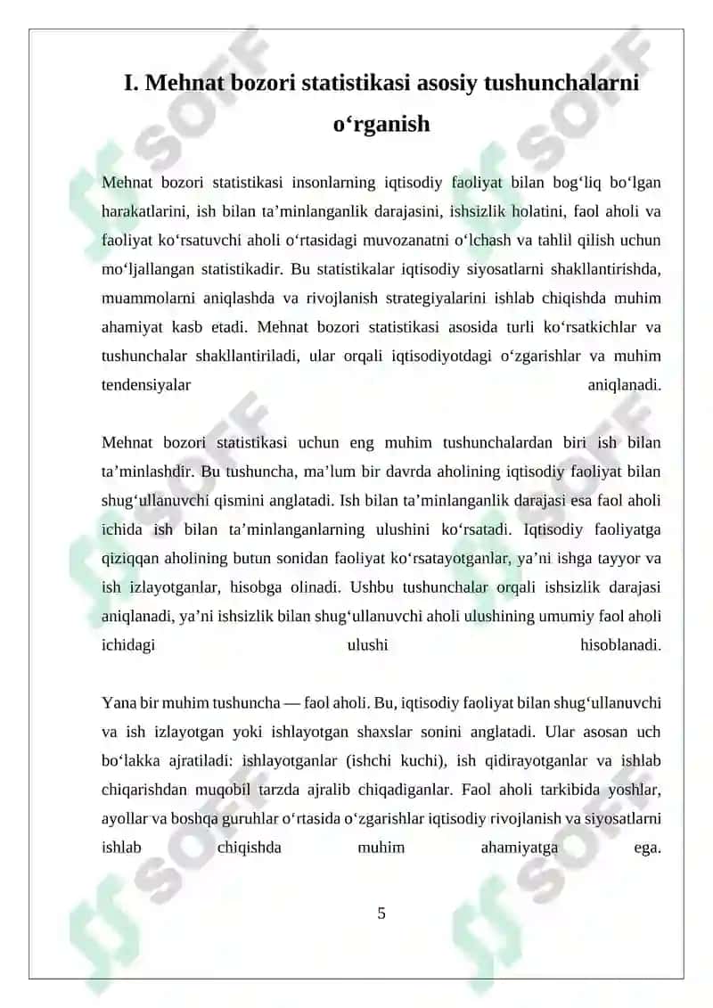 Mehnat bozori statistikasi 5