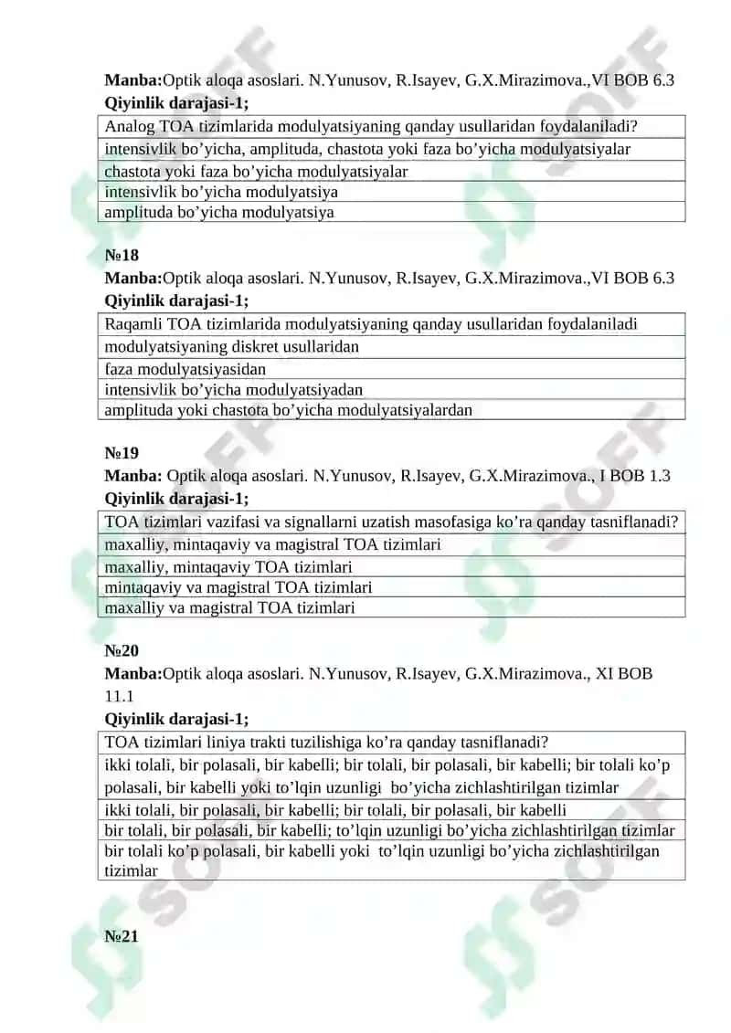 Optik aloqa asoslari 5