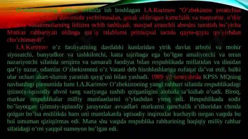 O'zbekiston Mustaqillik Yo'li 5