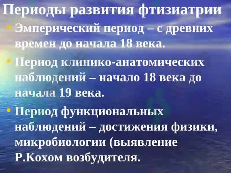 История развития туберкулёза 5